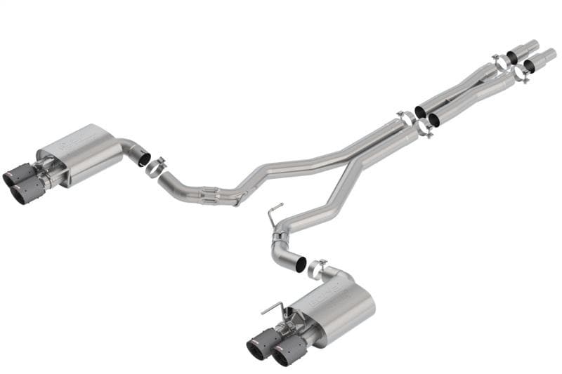 Borla - Catback - Borla 2018 Ford Mustang GT 5.0L AT/MT 3in Atak Catback Exhaust w/ Valves (Carbon Fiber Black Tip) - Anything Coyote