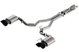 Borla - Catback - Borla 2020 Ford GT500 5.2L AT 3in ATAK CatBack Exhaust w/ Black Chrome Tips - Anything Coyote