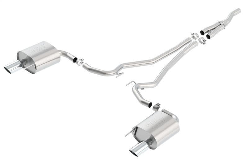 Borla - Catback - Borla Atak Cat Back 15-17 Ford Mustang 2.3L EcoBoost MT/AT 2.25in pipe 4in tip - Anything Coyote