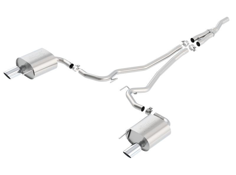 Borla - Catback - Borla Atak Cat Back 15-17 Ford Mustang 2.3L EcoBoost MT/AT 2.25in pipe 4in tip - Anything Coyote