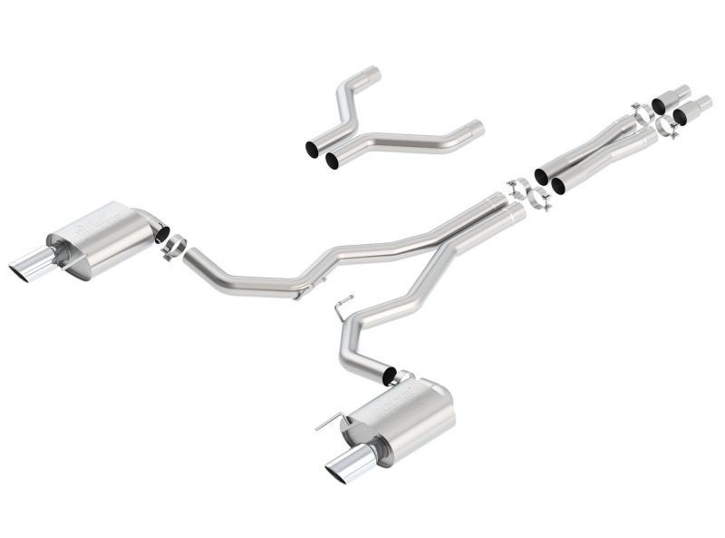 Borla - Catback - Borla Atak Cat-Back 15-17 Ford Mustang GT 5.0L V8 MT/AT 3in pipe 4in tip - Anything Coyote