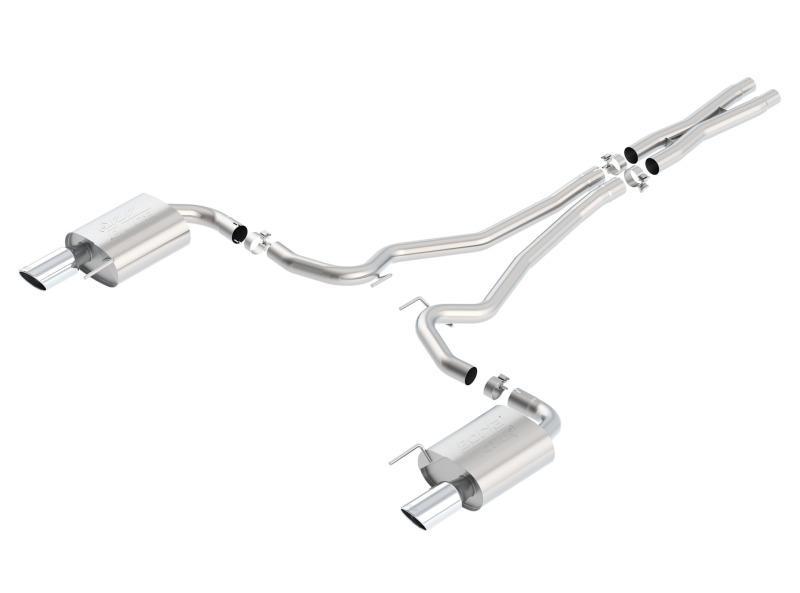 Borla - Catback - Borla Atak S Cat-Back 15-17 Ford Mustang GT 5.0L V8 MT/AT 2.5in pipe 4in tip - Anything Coyote