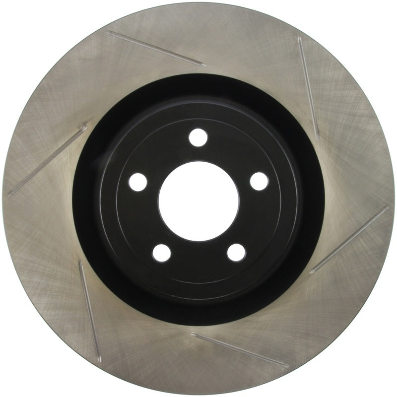Stoptech - Brake Rotors - Slotted - StopTech 2015 Ford Mustang GT w/ Brembo Brakes Left Front Slotted Brake Rotor - Anything Coyote