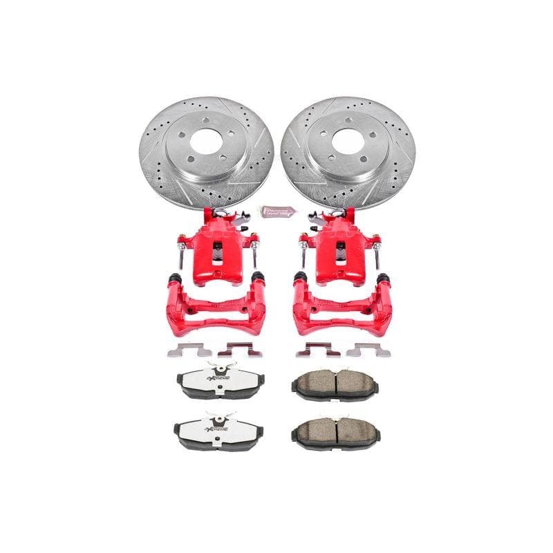 PowerStop - Brake Kits - Performance D&S - Power Stop 05-11 Ford Mustang Rear Z26 Street Warrior Brake Kit w/Calipers - Anything Coyote