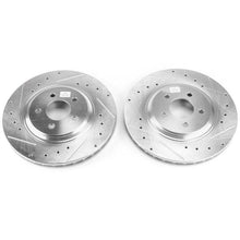Load image into Gallery viewer, PowerStop - Brake Rotors - Slot &amp; Drilled - Power Stop 94-01 Ford Mustang Front Evolution Drilled &amp; Slotted Rotors - Pair - Anything Coyote
