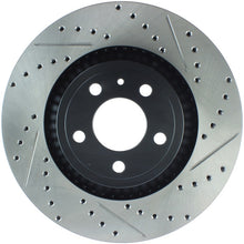 Load image into Gallery viewer, Stoptech - Brake Rotors - Slot &amp; Drilled - StopTech Slotted &amp; Drilled Sport Brake Rotor - 2015 Ford Mustang Non-Brembo - Front Left - Anything Coyote