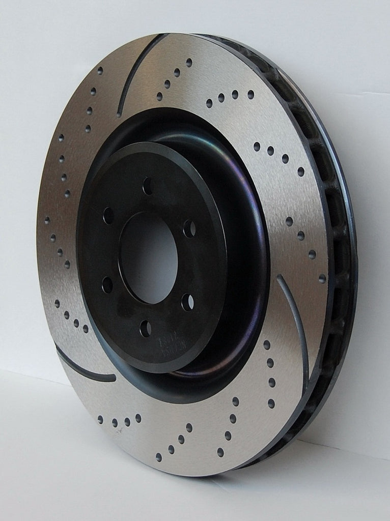 EBC - Brake Rotors - Slot & Drilled - EBC 10-14 Ford Mustang 3.7 GD Sport Rear Rotors - Anything Coyote
