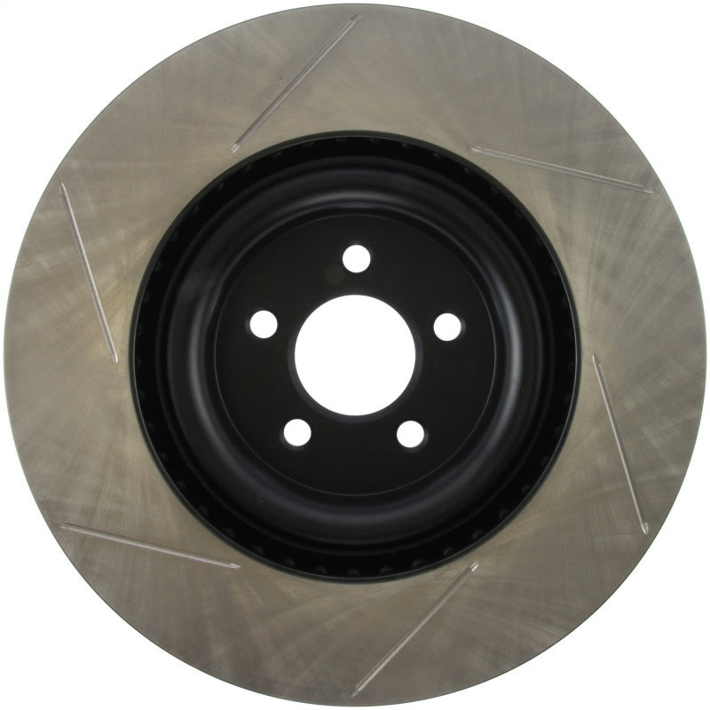 Stoptech - Brake Rotors - Slotted - StopTech 2015 Ford Mustang GT w/ Brembo Brakes Left Front Slotted Brake Rotor - Anything Coyote