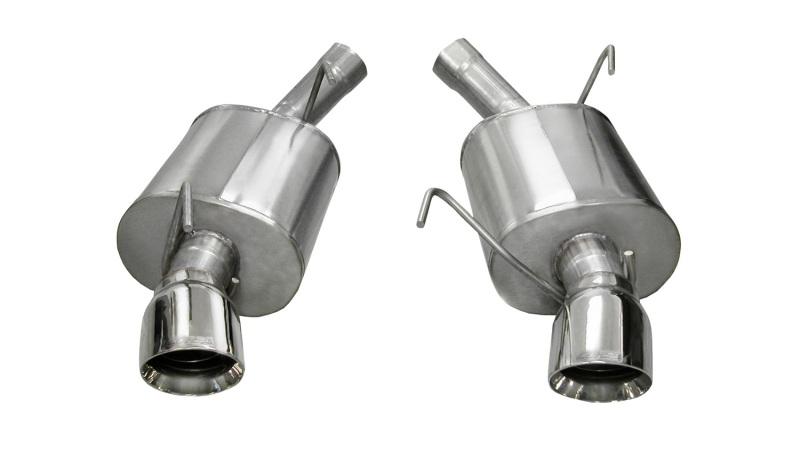 CORSA Performance - Axle Back - Corsa 05-10 Ford Mustang Shelby GT500 5.4L V8 Polished Sport Axle-Back Exhaust - Anything Coyote