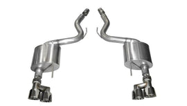 CORSA Performance - Axle Back - Corsa 15-16 Ford Mustang GT 5.0 3in Axle Back Exhaust Polish Quad Tips (Sport) - Anything Coyote