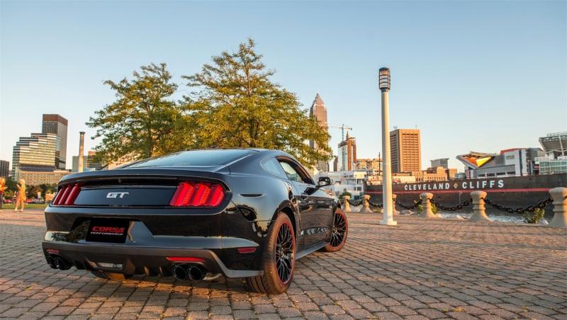 CORSA Performance - Catback - Corsa 15-16 Ford Mustang GT 5.0 3in Cat Back Exhaust Black Quad Tips (Sport) - Anything Coyote