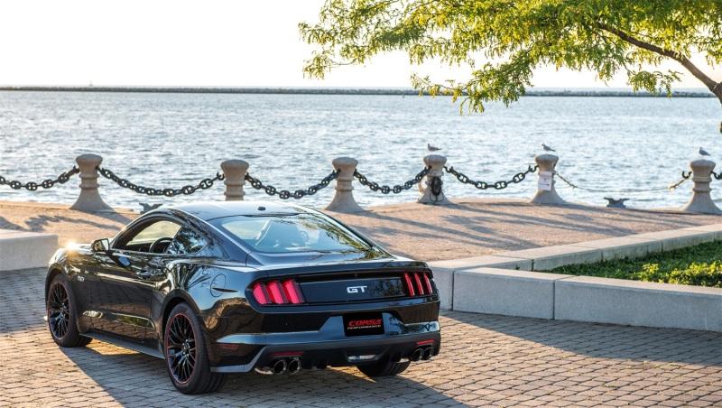 CORSA Performance - Catback - Corsa 15-16 Ford Mustang GT 5.0 3in Cat Back Exhaust Black Quad Tips (Xtreme) - Anything Coyote