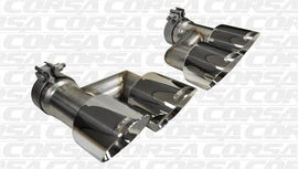 CORSA Performance - Tips - Corsa 15-16 Ford Mustang GT 5.0 Polish Quad Tips Kit - Anything Coyote