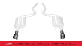 CORSA Performance - Tips - Corsa 15-17 Ford Mustang GT 3.0in Inlet / 4.5in Outlet Polished Tip Kit (For Corsa Exhaust Only) - Anything Coyote