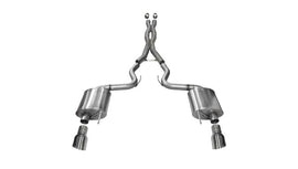 CORSA Performance - Catback - Corsa 2015 Ford Mustang GT 5.0 3in Cat Back Exhaust Polish Dual Tips (Sport) - Anything Coyote