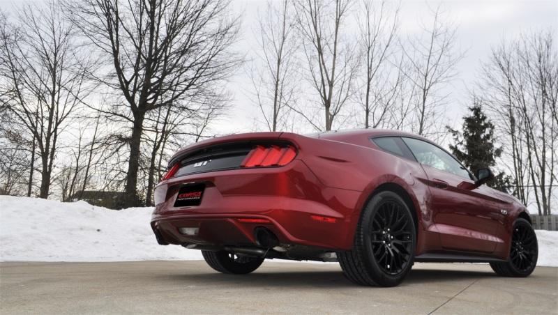 CORSA Performance - Catback - Corsa 2015 Ford Mustang GT Fastback 5.0 3in Xtreme Cat Back Exhaust w/ Dual  Black 4.5in Tips - Anything Coyote