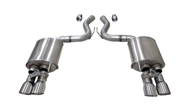 CORSA Performance - Axle Back - Corsa 2018+ Ford Mustang GT Fastback 5.0L 3in Sport Axle-Back Exhaust w/ 4in Polished Tips - Anything Coyote