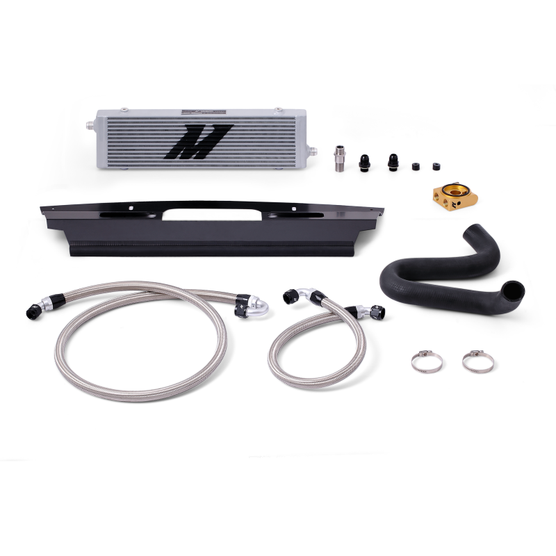 Mishimoto - Oil Coolers - Mishimoto 2015+ Ford Mustang GT Thermostatic Oil Cooler Kit - Silver - Anything Coyote