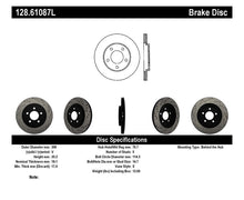 Load image into Gallery viewer, Stoptech - Brake Rotors - Drilled - StopTech 05-10 Ford Mustang V6/4.0L / GT V8/4.6L Cross Drilled Left Rear Rotor - Anything Coyote