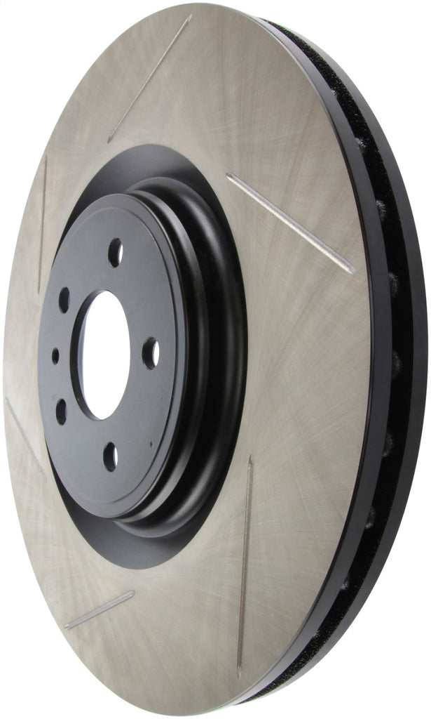 Stoptech - Brake Rotors - Slotted - StopTech Premium High Carbon 13-14 Ford Mustang/Shelby GT500 Right Front Disc Slotted Brake Rotor - Anything Coyote