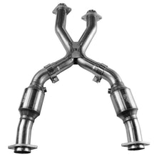 Load image into Gallery viewer, Kooks Headers - X Pipes - Kooks 99-04 Ford Mustang GT / Cobra 2 1/2in In x 2 1/2in OEM Out Cat SS X Pipe Kooks HDR Req - Anything Coyote