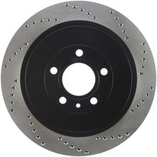 Load image into Gallery viewer, Stoptech - Brake Rotors - Drilled - StopTech Premium High Carbon 13-14 Ford Mustang/Shelby GT500 Left Rear Disc Drilled Brake Rotor - Anything Coyote