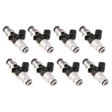Load image into Gallery viewer, Injector Dynamics - Fuel Injector Sets - 8Cyl - Injector Dynamics - 1050cc Injectors 60mm Length 14mm Grey Adaptor Top - Blue Bottom Adap (Set of 8) - Anything Coyote