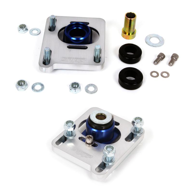 BBK - Shock Mounts & Camber Plates - BBK 94-04 Mustang Caster Camber Plate Kit - Silver Anodized Finish - Anything Coyote