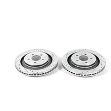 Load image into Gallery viewer, PowerStop - Brake Rotors - Slot &amp; Drilled - Power Stop 15-19 Ford Mustang Rear Evolution Drilled &amp; Slotted Rotors - Pair - Anything Coyote