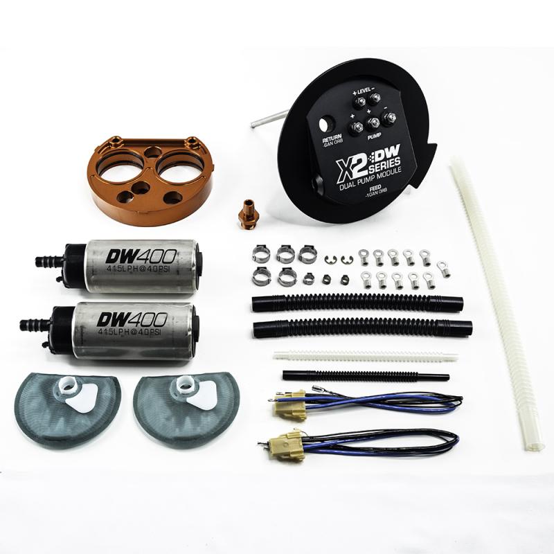 DeatschWerks - Fuel Pumps - DeatschWerks 11-19 Ford Mustang X2 Series Fuel Pump Module w/Dual DW400 Pumps - Anything Coyote