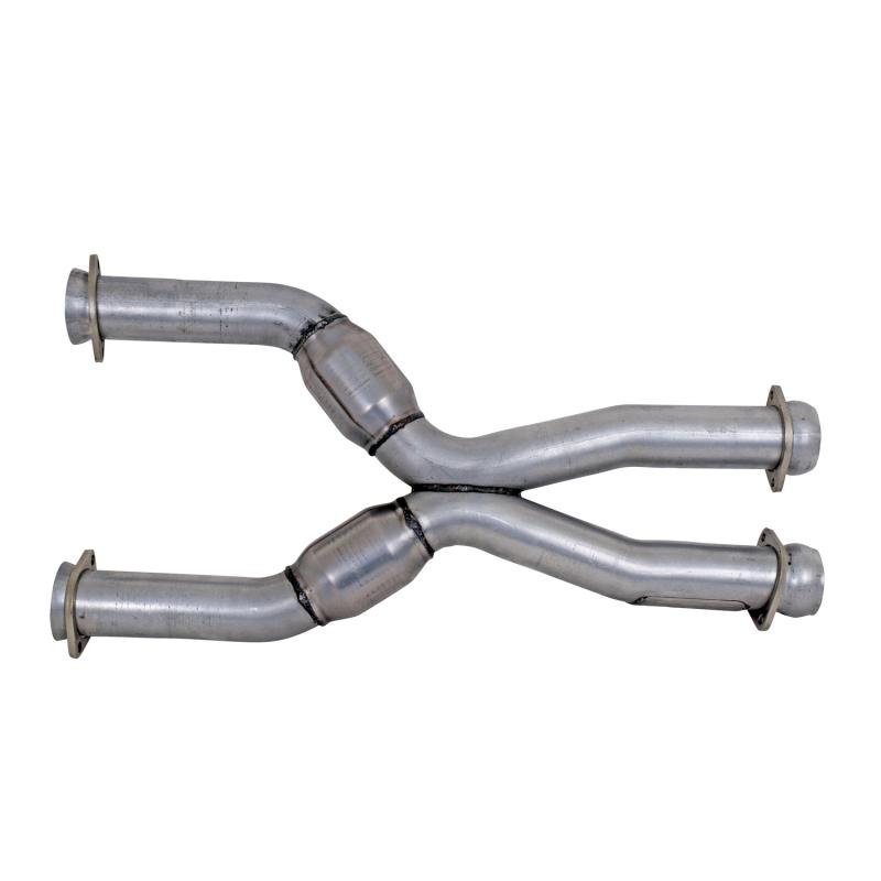 BBK - X Pipes - BBK 79-04 Mustang Coyote Swap Short Mid X Pipe w Catalytic Converters 3.0 For BBK Long Tube Headers - Anything Coyote