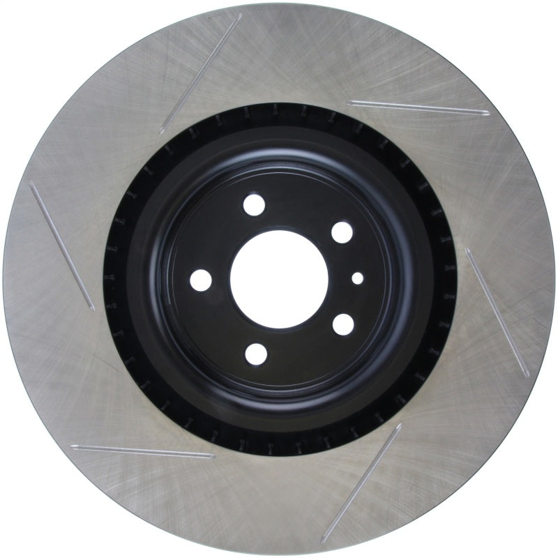 Stoptech - Brake Rotors - Slotted - StopTech Premium High Carbon 13-14 Ford Mustang/Shelby GT500 Left Front Disc Slotted Brake Rotor - Anything Coyote