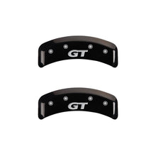 Load image into Gallery viewer, MGP - Caliper Covers - MGP 4 Caliper Covers Engraved Front Mustang Engraved Rear SN95/GT Black finish silver ch - Anything Coyote