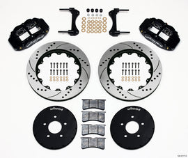 Wilwood - Big Brake Kits - Wilwood Narrow Superlite 6R Front Hat Kit 14.00in Drilled 1994-2004 Mustang - Anything Coyote