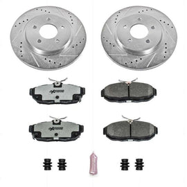 PowerStop - Brake Kits - Performance D&S - Power Stop 11-14 Ford Mustang Rear Z26 Street Warrior Brake Kit - Anything Coyote