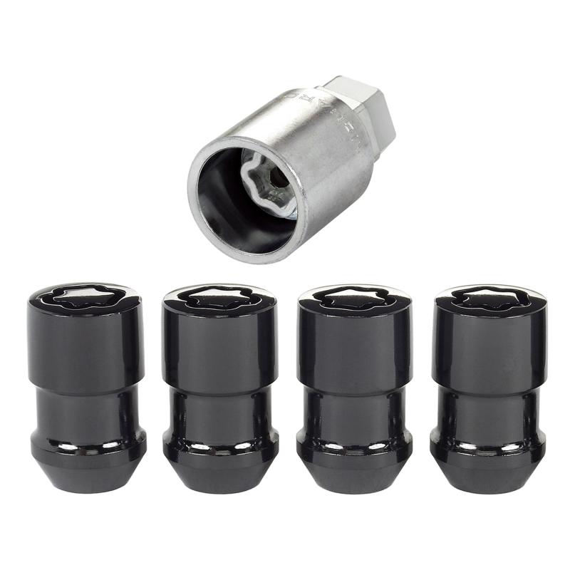 McGard - Lug Nuts - McGard Wheel Lock Nut Set - 4pk. (Cone Seat) 1/2-20 / 3/4 & 13/16 Dual Hex / 1.46in. Length - Black - Anything Coyote