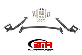BMR Suspension - Diff Braces - BMR 79-04 Fox Mustang Tubular Style Upper Torque Box Reinforcement Plates - Black Hammertone - Anything Coyote