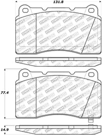 Stoptech - Brake Pads - OE - StopTech 08-15 Mitsubishi Evo X Street Select Front Brake Pads - Anything Coyote