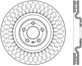 Stoptech - Brake Rotors - Slotted - StopTech Premium High Carbon 13-14 Ford Mustang/Shelby GT500 Right Front Disc Slotted Brake Rotor - Anything Coyote