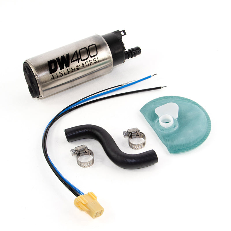 DeatschWerks - Fuel Pumps - DeatschWerks 415LPH DW400 In-Tank Fuel Pump w/ 9-1044 Install Kit 85-97 Ford Mustang Cobra - Anything Coyote