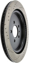 Load image into Gallery viewer, Stoptech - Brake Rotors - Drilled - StopTech Premium High Carbon 13-14 Ford Mustang/Shelby GT500 Left Rear Disc Drilled Brake Rotor - Anything Coyote