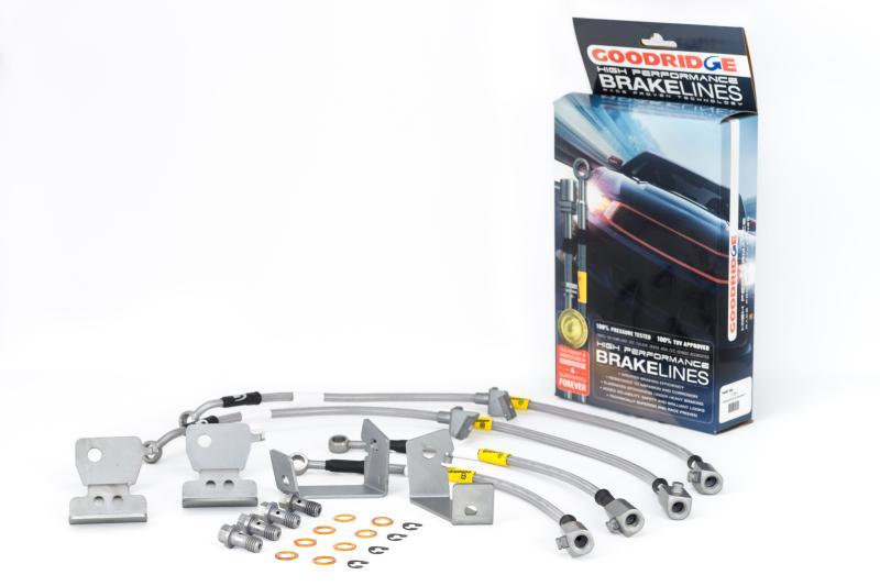 Goodridge - Brake Line Kits - Goodridge 05-12 Ford Mustang w/ ABS Brake Lines - Anything Coyote