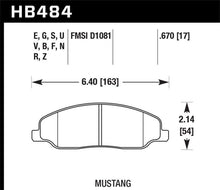 Load image into Gallery viewer, Hawk Performance - Brake Pads - Performance - Hawk 05-10 Ford Mustang GT &amp; V6 / 07-08 Shelby GT HPS Street Front Brake Pads - Anything Coyote