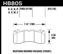 Load image into Gallery viewer, Hawk Performance - Brake Pads - Performance - Hawk 15-17 Ford Mustang Brembo Package HPS 5.0 Front Brake Pads - Anything Coyote