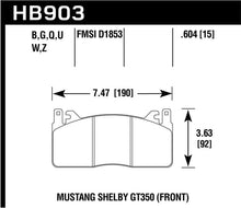 Load image into Gallery viewer, Hawk Performance - Brake Pads - Performance - Hawk 15-17 Ford Mustang HPS 5.0 Front Brake Pads - Anything Coyote
