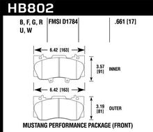 Load image into Gallery viewer, Hawk Performance - Brake Pads - Performance - Hawk 15-17 Ford Mustang Performance Package HPS 5.0 Front Brake Pads - Anything Coyote
