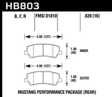 Load image into Gallery viewer, Hawk Performance - Brake Pads - Performance - Hawk 16-17 Ford Mustang Brembo Package HPS Rear Brake Pads - Anything Coyote