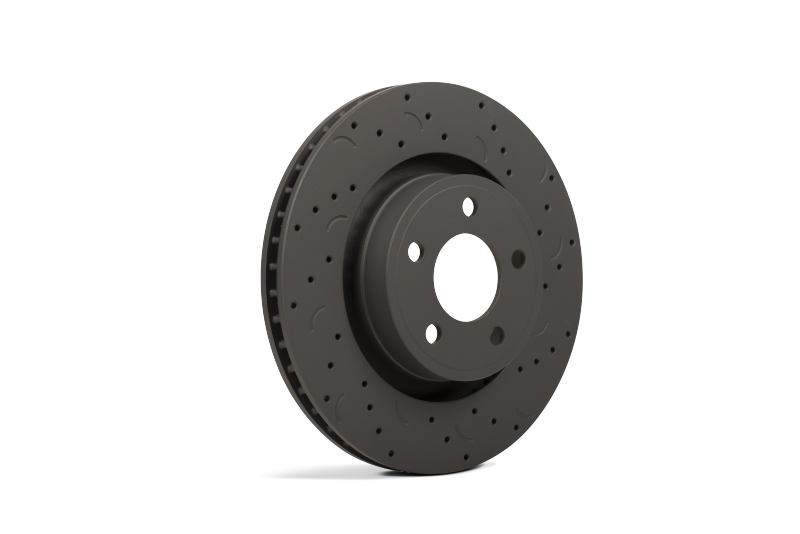 Hawk Performance - Brake Rotors - Slot & Drilled - Hawk Talon 2015 Ford Mustang 320mm w/ performance pkg. Drilled and Slotted Rear Brake Rotor Set - Anything Coyote