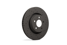 Load image into Gallery viewer, Hawk Performance - Brake Rotors - Slot &amp; Drilled - Hawk Talon 2015 Ford Mustang 320mm w/ performance pkg. Drilled and Slotted Rear Brake Rotor Set - Anything Coyote