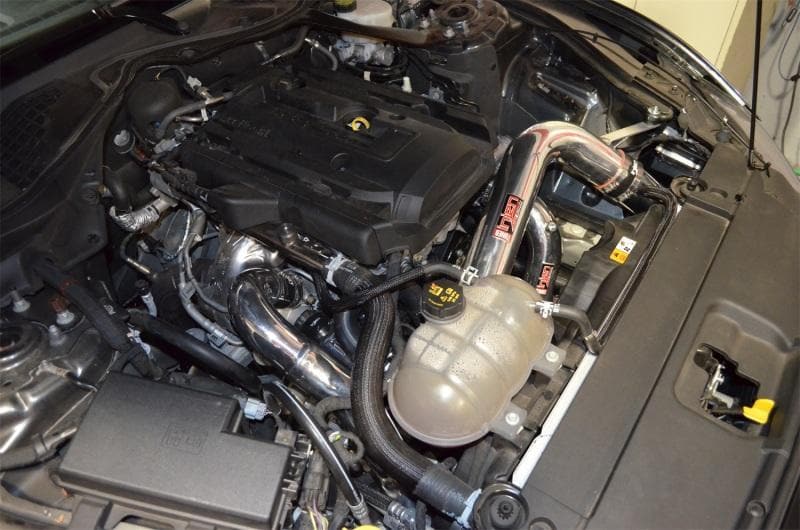 Injen - Intercooler Pipe Kits - Injen 15-19 Ford Mustang 2.3L EcoBoost Aluminum Intercooler Piping Kit - Wrinkle Black - Anything Coyote